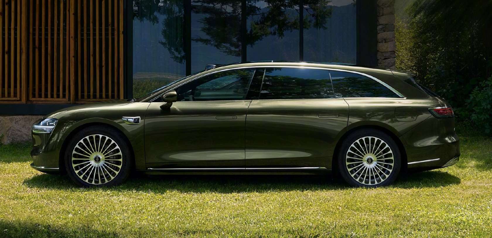 Stelato S9T wagon exterior design showing European estate proportions