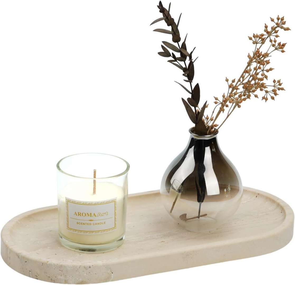 Koville Travertine Tray